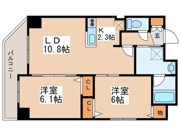 コ－モド月寒東の物件間取画像